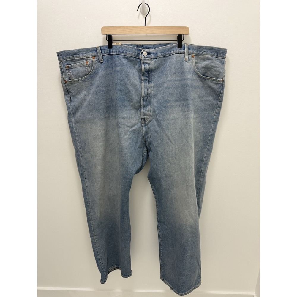 Levi's 501 Original Fit Jeans Levis 58x32 Light Wash Button Fly Straight Leg NWT
